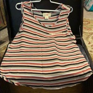 NWOT tank striped blouse